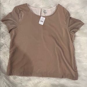J Crew velvet top, ladies Large